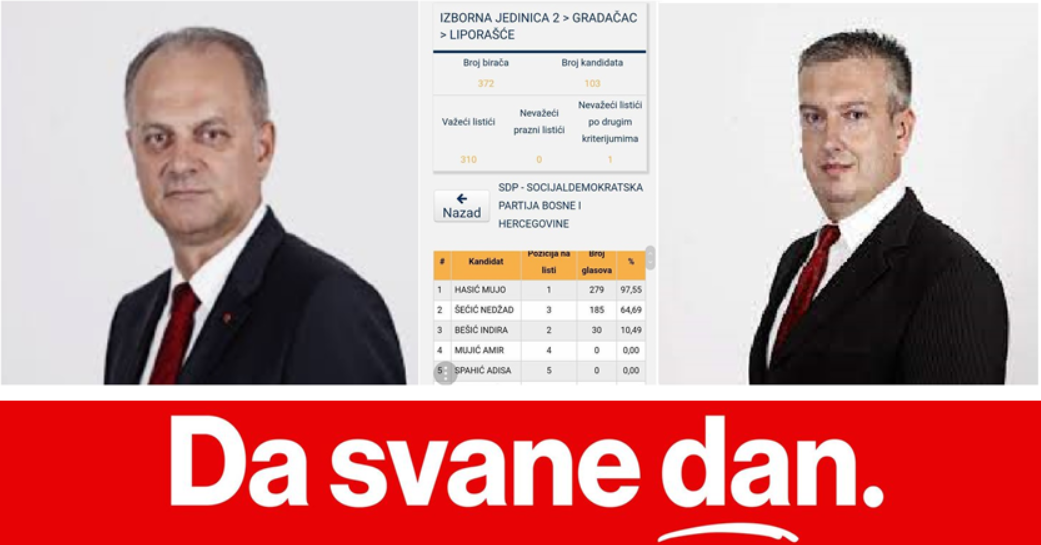 SDP _ IZBORNA PREVARA LIPORAŠĆE_ NEDŽAD ŠEĆIĆ I MUJO HASIĆ