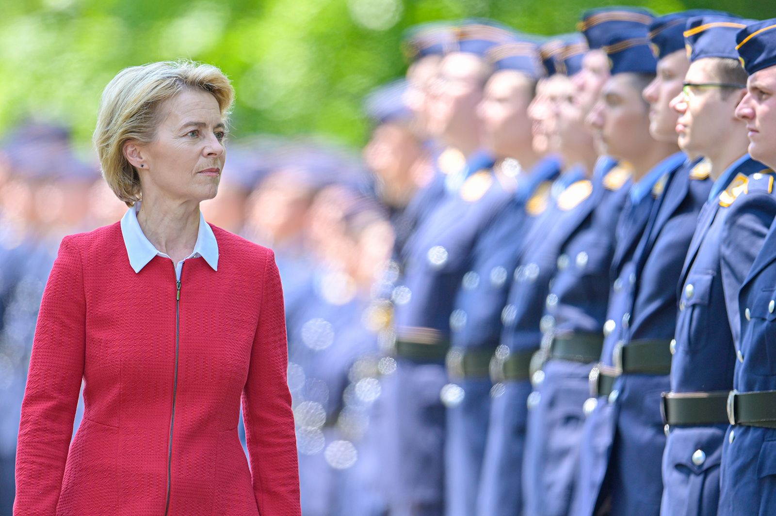 Ursula-von-der-Leyen-CDU-Federal-Minister-of-Defence-walks-past-the-recruits-at-the-Hambach-Castle-during-the-solemn-vow.jpg
