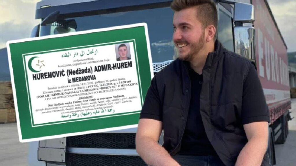 Preminuo mladi vozač kamiona, Admir Huremović
