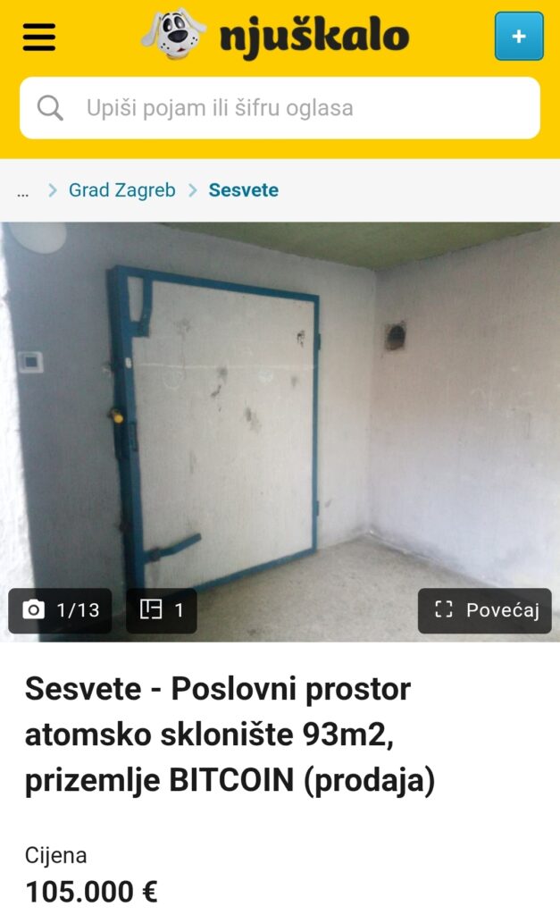 Kod Zagreba se prodaje atomsko sklonište: ‘Računam na one koji se boje katastrofe‘ 2